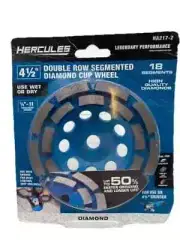 Hercules (HA217-2) 4½" Double Row Segmented Cup Wheel 18 Segments Wet/Dry C2