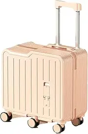 [BOJUEGZI] 20" Ride-on Suitcase Carry-On Luggage for Kids with Double Spinner Wheels, light pink, Ride-on Suitcase Carry-on Luggage