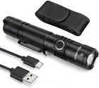 Handheld Tactical Flashlight - 2000 Lumen Super Bright Tactical Torch 5 Light