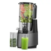 Cold Press Juicer Machines, 350W Masticating Juicer with 5.8" Inch Large gray