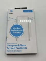 AT&T Tempered Glass Antimicrobial Screen Protector - iPhone 15 Plus