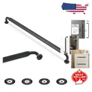 Sleek 6 Pack Zinc Alloy Cabinet Pulls - 12.6” Oil Rubbed Bronze Drawer Handles