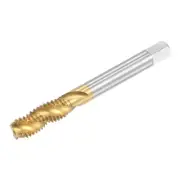 3/8-16 UNC High Speed Steel Titanium Plated Machine Spiral Flute Thread Taps