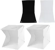 Vaguelly 1 Set Portable Photography Light Box Kit with Lights and Color Backdrops Tent for Enthusiasts and Professionals for Product Photography