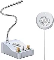 Window Speaker Intercom System, Business Anti-Interference Intercommunication Microphone and Speaker Window Counter Intercom for Bank/Office/Hospital/Ticket Booth