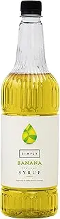 Simply Banana Syrup 1 L (Pack of 2)