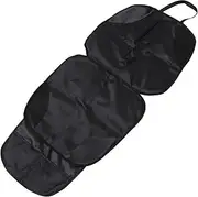 HOMOBABE Protector Mat for Black Auto Seat Padding with Mesh Pocket Easy to Install Cover for Strollers Pets Durable Kick Mat for All Vehicles