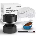 Nessus Reusable Vertuo Capsule Kit ALSeal EZ FIT for Reusable Nespresso Pods ...