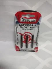 Harrows Supergrip Black 2BA Short Nylon Dart Shafts New In Package 38mm (1 1/2")