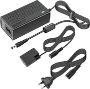 Kimaru ACK-E18 AC Power Adapter LP-E17 Dummy Battery DR-E18 DC Coupler Kit for Canon EOS Rebel SL2 SL3 T6i T6S T7i T8i 200D 200D II 250D 750D 760D 800D 77D 8000D Kiss X8i X9i X10 Cameras.