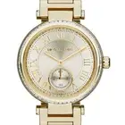 NWT Michael Kors Skylar Champagne Dial Gold-tone Ladies Watch