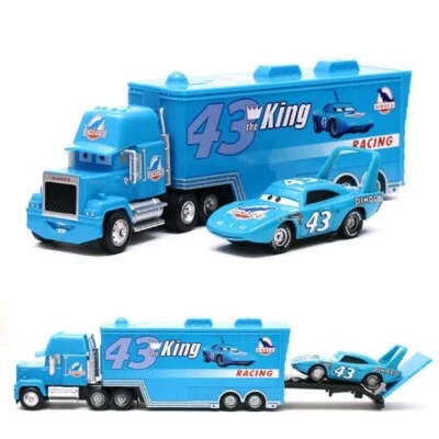 New Pixar Cars NO.43 King & Dinoco Mack Truck 1:55 Diecast Toy Car AU