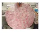Rose Quartz Round Coffee Table Top, Agate Quartz Center Table Top Home Decors