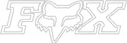 FOX F-Head X TDC 28 Sticker, white for Men One Size