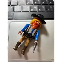 在飛比找蝦皮購物優惠-Playmobil 二手 摩比 西部牛仔 黑帽 槍手