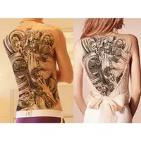 在飛比找蝦皮購物優惠-武將趙雲全背滿背超大圖【WAWA TATTOO】男女防水紋身