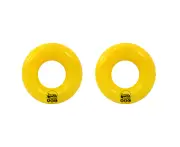 2x Airtime Step-B 49cm Inflatable Swim Ring Floater Pool Kids/Children 3-6y YLW
