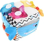 Vaguelly Interactive Busy Cube Dress up Blocks for Baby Sensory Educational Toys Toddler Early Learning Development Toy Safe Soft Blocks Animals