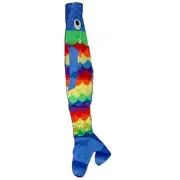 60" Blue Tropical Fish Windsock Outdoor Nylon Coastal Garden Yard Decor
