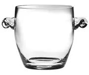 Barski -Glass- Ice Bucket- Wine Cooler - 7.25" H - Glass - with 2 Handles - C...