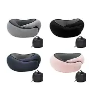 Travel Pillow Memory Foam Neck Support For Flight Comfortable Head Cushion Fit