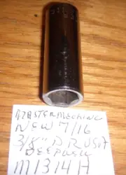 MASTER MECHNIC SOCKET DEEPWELL # 7/16" X 3/8" DR" 6PT. #M1314H