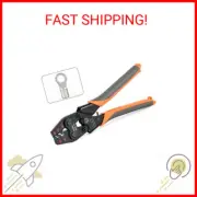 iCrimp Non Insulated Terminal Crimper, AWG 22-6 Ratchet Wire Crimper Tool for Ba