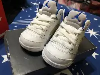 在飛比找Yahoo!奇摩拍賣優惠-全新 現貨 白藍JORDAN 5 RETRO 白藍銀 2C 