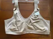 New Playtex 4159 Beige 18 Hour Active Breathable Wirefree Bra 36B,36DD,38D,38DD