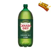 Canada Dry Caffeine Free Ginger Ale Soda Pop, 2 L, Bottle Free Fast Delivery