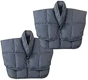 Warm Feather Shoulder Pad, Navy, Winter, One Size Fits Most, Unisex, Set of 2 (0390310)