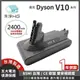 【禾淨家用HG】Dyson V10 DC1025 2400mAh 副廠吸塵器配件 鋰電池