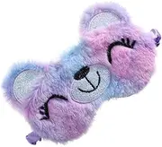 HEATSHAKING Sleeping Eye Mask for Soft Cartoon Blindfold Stretchable Makeup Headband for Deep Sleep Travel Sleep Mask Blocks Light Comfortable Design Tie Dye