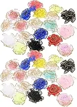 HAWILLOSCH 150pcs Faux Carnation Flower Heads Artificial Mesh Floral Decoration for Crafts Sewing Weddings and DIY Projects Lightweight Design for Decor