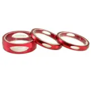 TOKEN 1-1/8" CNC 3D Spacer Set 10-5-5mm TD1221, Red