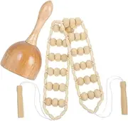 MOLUCKFU 1set Wooden Cupping Massage Tools for Home Use Multi-function Gua Facial and Back Scraper Relaxation and Muscle Relief Includes Scraping Tool and Torch Cupping Device