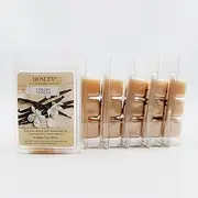 Hosley® Scented Wax Cubes - Creamy Vanilla - Fragrance Hand-Poured Wax Melts Pack, Electric Home Warmer Cube, Wickless Candle Bar Air Freshener, Spa Aroma Decor - 2.5 oz (6-Pack)