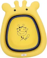 COOLHIYA 1pc Wash Basin Sponge Washbasin Water Cup Bath Pig Portable Washbasin Inflatable Net Plug Paddling Multifunctional Washbasin Mat Tub Washing Basin Yellow