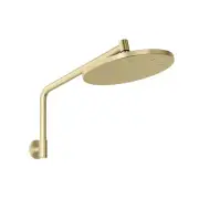 Phoenix Tapware Ormond High-Rise Shower Arm and Rose Brush Gold 609-5300-12