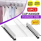 Adjustable Clip Hangers Pants Skirt Coat Hanger Bulk Clothes Clothing Hangers