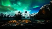 Landscape nature polyscape triangle art norway nordic Custom Gaming Mat Desk
