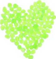 GETAJGHSD Glowing Garden Pebbles Set 100pcs Luminous Stones for Fairy Garden Decorative Rocks for Landscaping