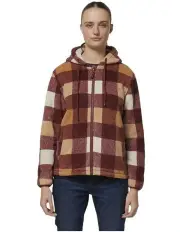 [Hard Yakka] Check Zoodie Fleece Zip Up Hoodie in Two Tone