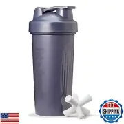 Fit and Fresh Shaker Bottle, Leak Proof Sports Blender Bottle for Protein Mix