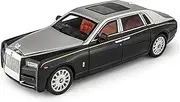 Scale Finished Model Car 1:18 Scale for Rolls Royce Phantom Metal Diecast Model Car Simulation Miniature Car Collection Display Die-cast Vehicle(Silver)
