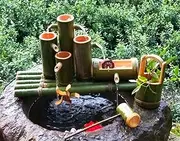 Bamboo Fountain Kit,Feature Bamboo Garden Water Feature Patio with Plug-in Water Pump Arts Crafts for Outdoor,for Garden Courtyard Decoration(60Cm) (55cm)