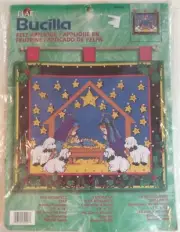 Bucilla Felt Applique Jeweled Manger Brightest Star Advent Calendar KIT