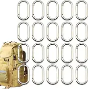 Acunny Carabiner Clip Hook, Carabiner Clip - Spring Snap Hook in Zinc Alloy, Portable Camping Supplies for Men, Women, Boys, Girls, Girls, Teenagers, Athletes