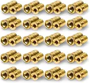Pool Cover Anchors Concrete and Pavers Deck 20 Pack - Universal Size Fits 3/4" Hole - Best for Pool Safety Cover Installation - Durable Brass Pool Cover Anchors and Head Screw Bolts