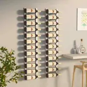Wall Mounted Wine Rack for 12 Bottles Holder Shelf 2 Pcs White Iron vidaXL